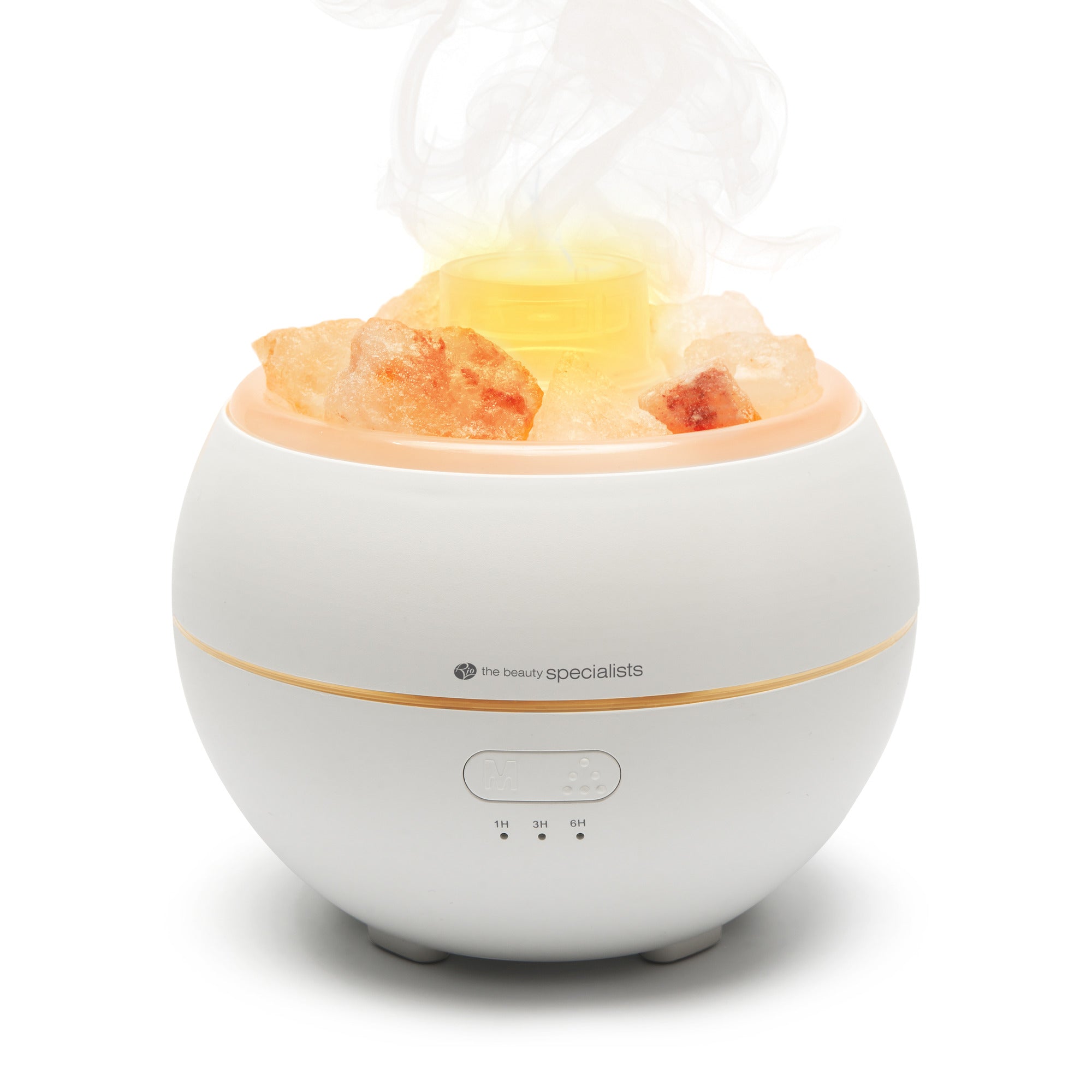 Aroma Diffuser, Humidifier & Night-Light with Himalayan Rock Salt