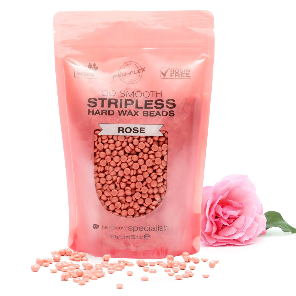 Rose Go Smooth Stripless Hard Wax Beads (750g)