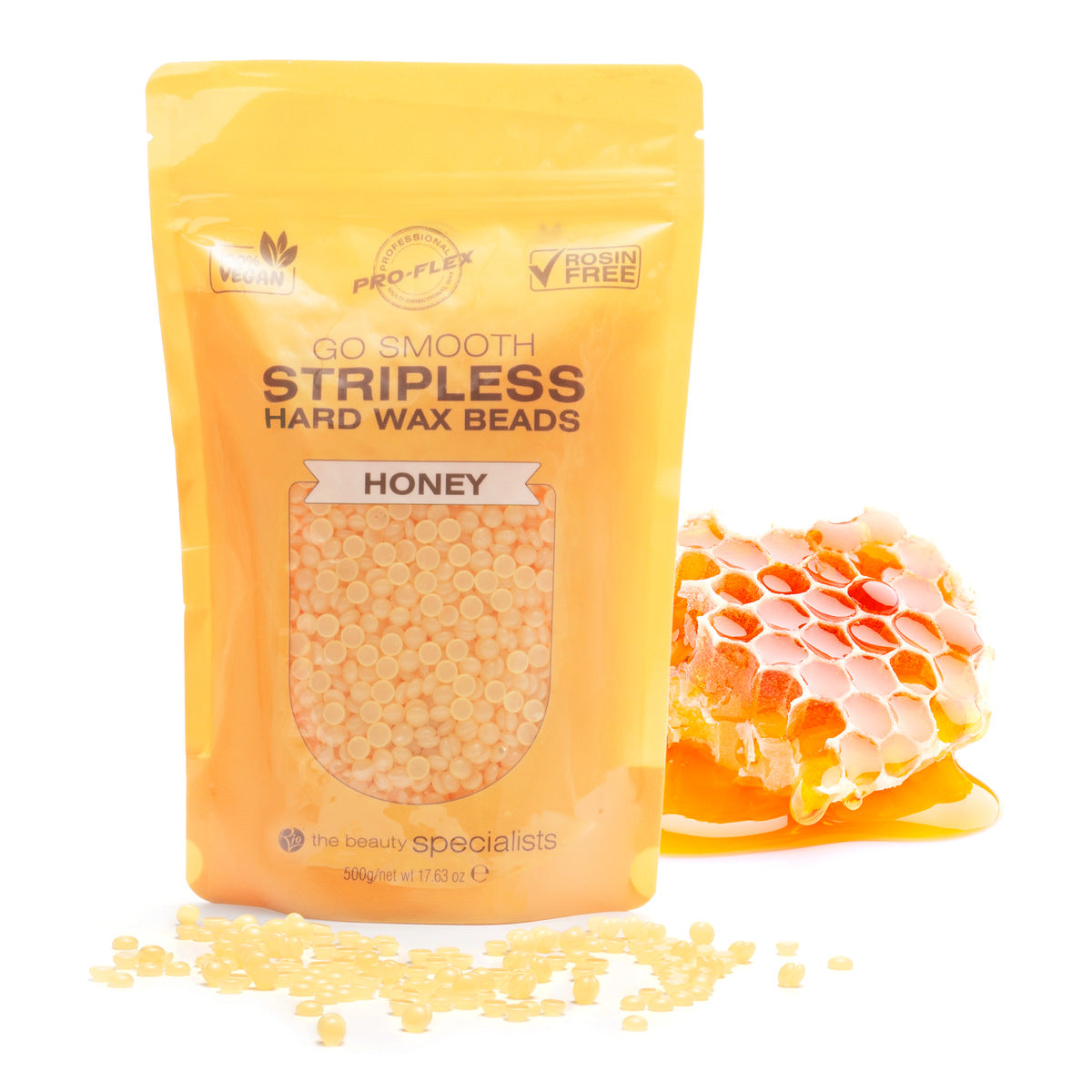 Honey Go Smooth Stripless Hard Wax Beads  (500g)