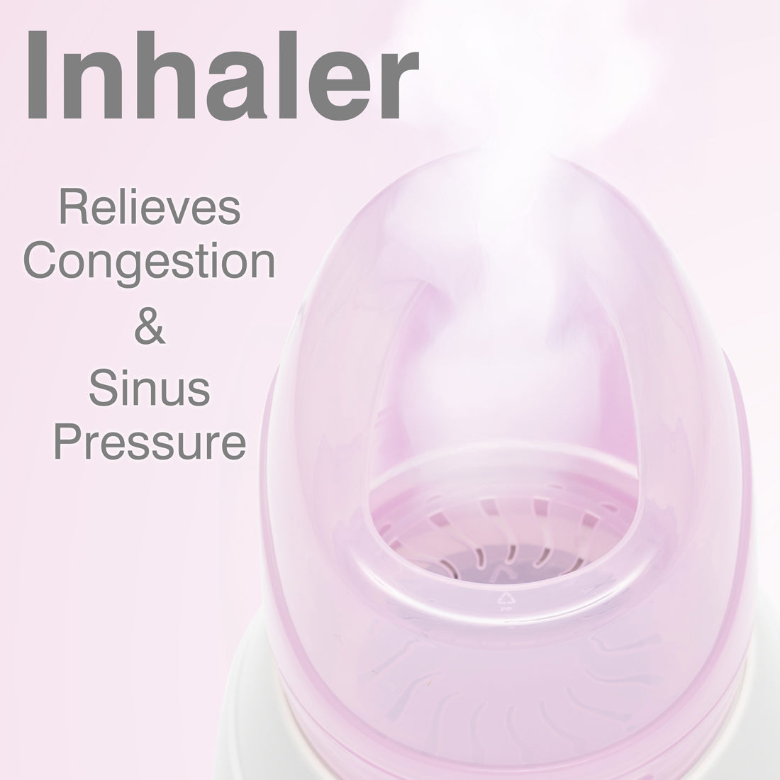 The Rio Facial Sauna Skincare with Steam Inhaler in pink emits soothing vapor to relieve congestion and sinus pressure, making it perfect for facial steaming and easing sinus discomfort.