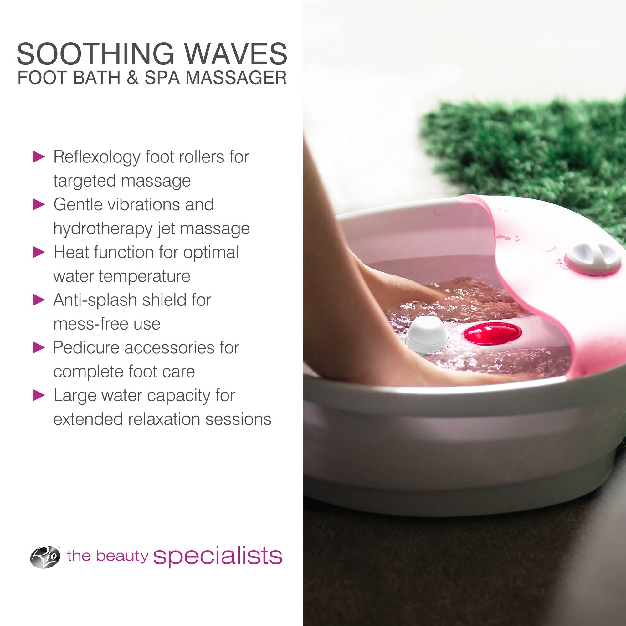 Soothing Waves Foot Bath Spa & Massager
