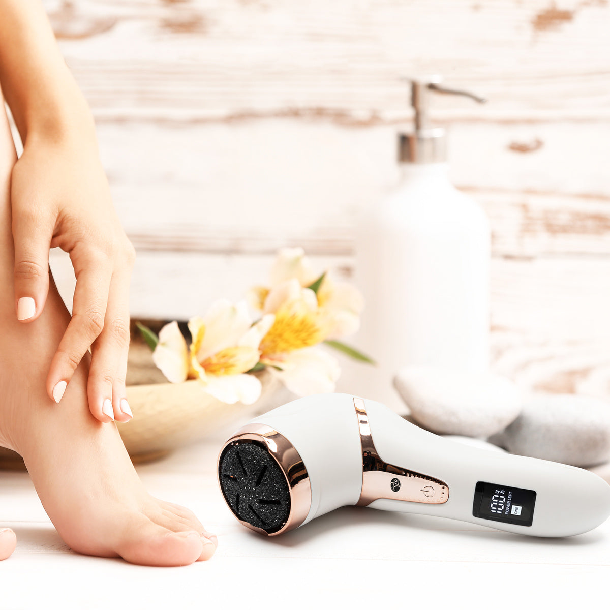 Go Smooth Electric Foot File Hard Skin Remover with Vacuum Action