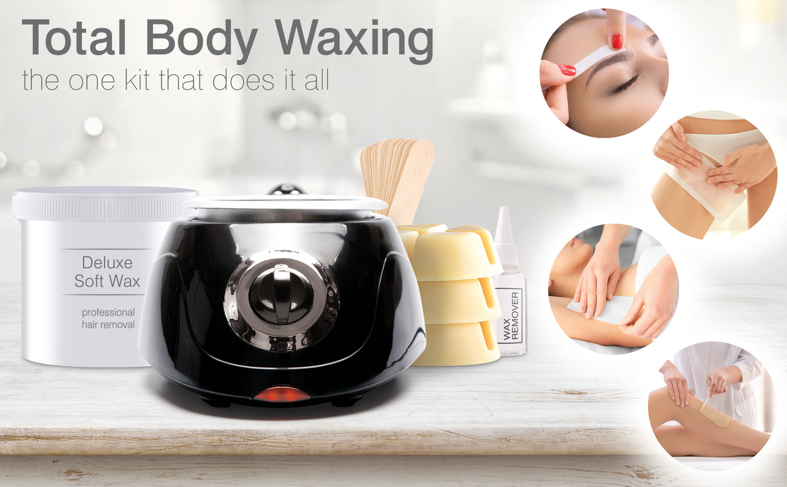 Go Smooth Hair Removal Home Waxing Kit