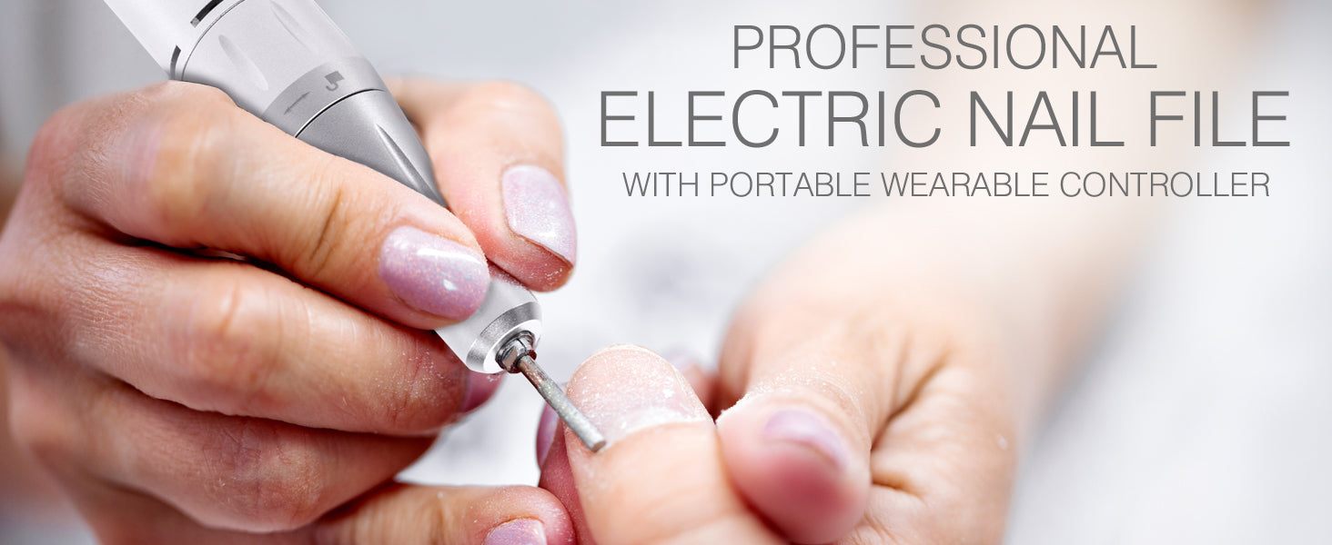 Lima per unghie elettrica professionale con controller portatile per chi la indossa