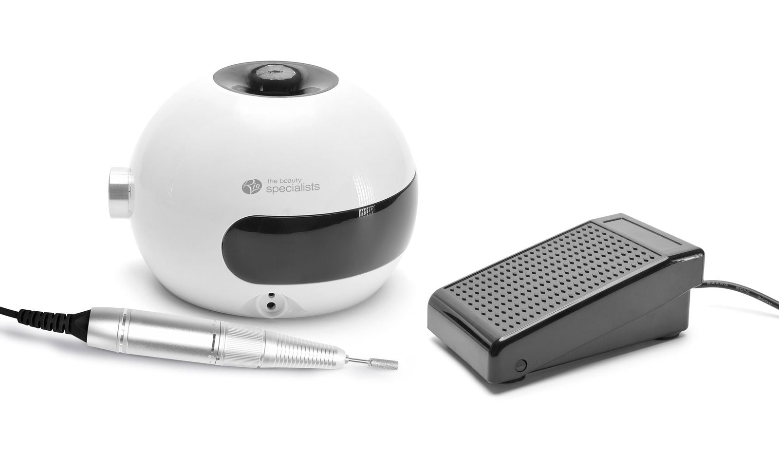 salon electric nail file with hand piece and foot pedal control