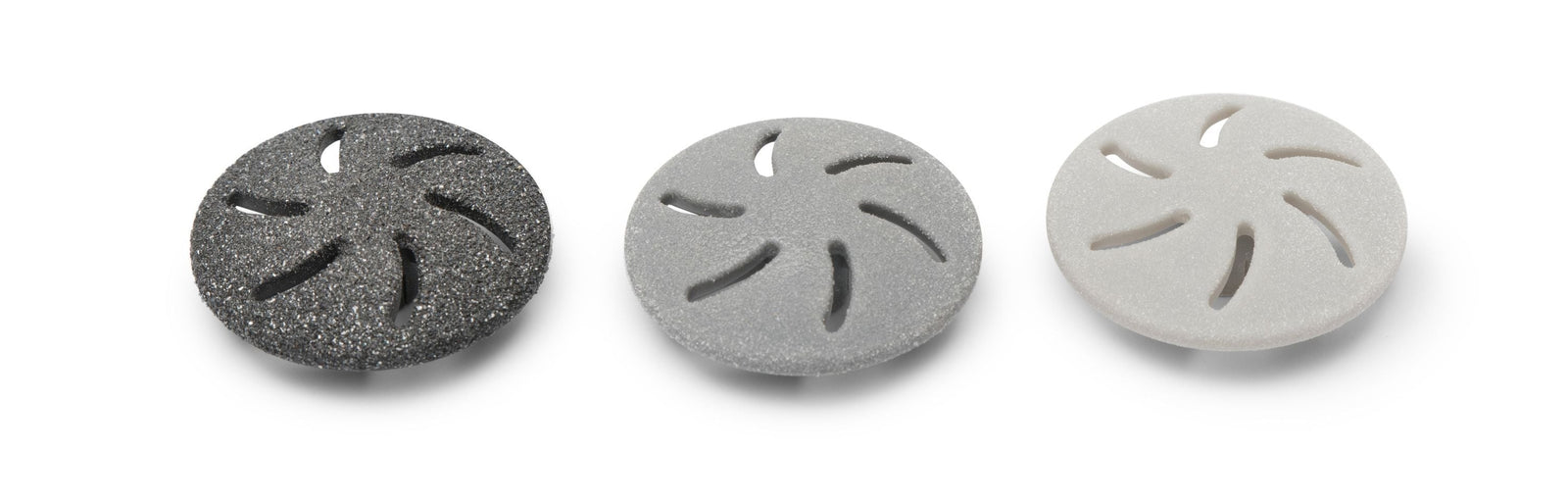 3 interchangeable sanding heads 