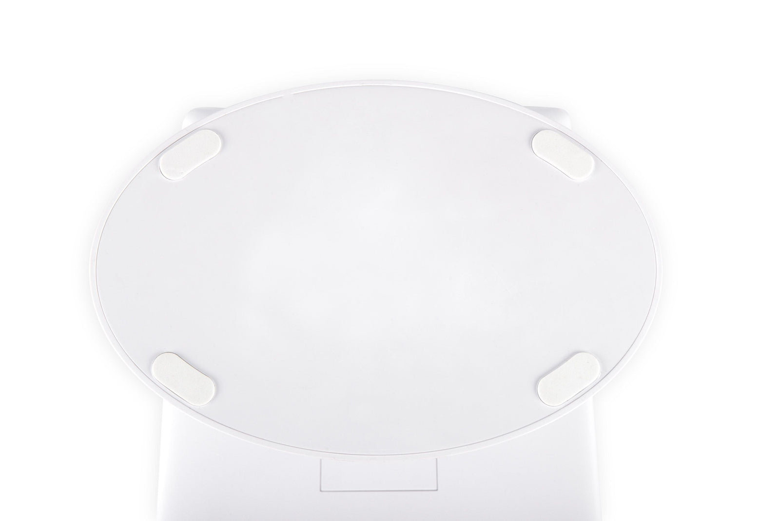 view of under the base of mirror with anti slip grips 