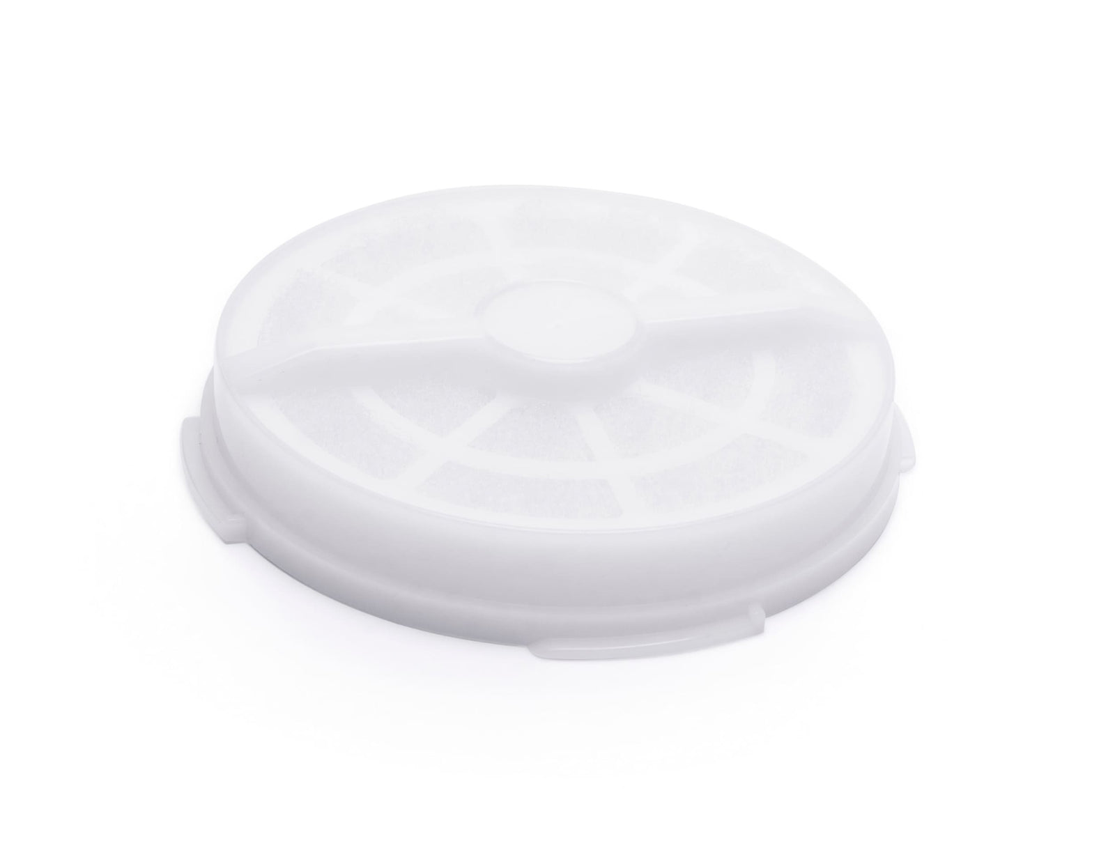 The Rio Aroma-Stream & Air Purifier Filter is a white, round filter with a slotted grid pattern, designed for use in Aroma-Stream humidifiers or air purifiers. It is shown against a plain white background.